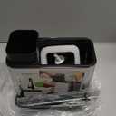 Soap Dispenser for Kitchen Sink, Stainless Steel 3-in-1 Sponge Holder for Kitchen Sink, Dish Soap Dispenser with Sponge Holder Rustproof Dishwashing Brush Holders