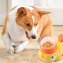 Pet Treat Dispenser Toy, Duck-Shaped Interactive Dog Puzzle Slow Feeder Toy for Small Medium Dogs and Cats, Promotes IQ Training and Entertainment Reduces Bloating Anti-Gulping