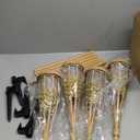 Matney Bamboo Torches for Outside Mosquitos Repellent - XL 60 Inches (8 Pack) - Includes Metal Oil Canisters with Snuffer Covers - Mosquito Torches Outdoor - Patio Outdoor Decorating & Parties