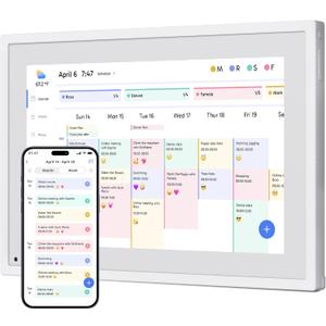 Dragon Touch 10.1 inch Digital Calendar Chore Chart  Interactive Touchscreen, Smart Family Planner, Hearth Display Desk Digital Calendar Seamless Scheduling