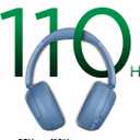 TALIX H30 Hybrid Active Noise Cancelling Headphones, 110H Playtime Hi-Res Audio Bluetooth 6.0 Wireless Over Ear ANC Headphones for Commute/Workout/Gym (Blue)