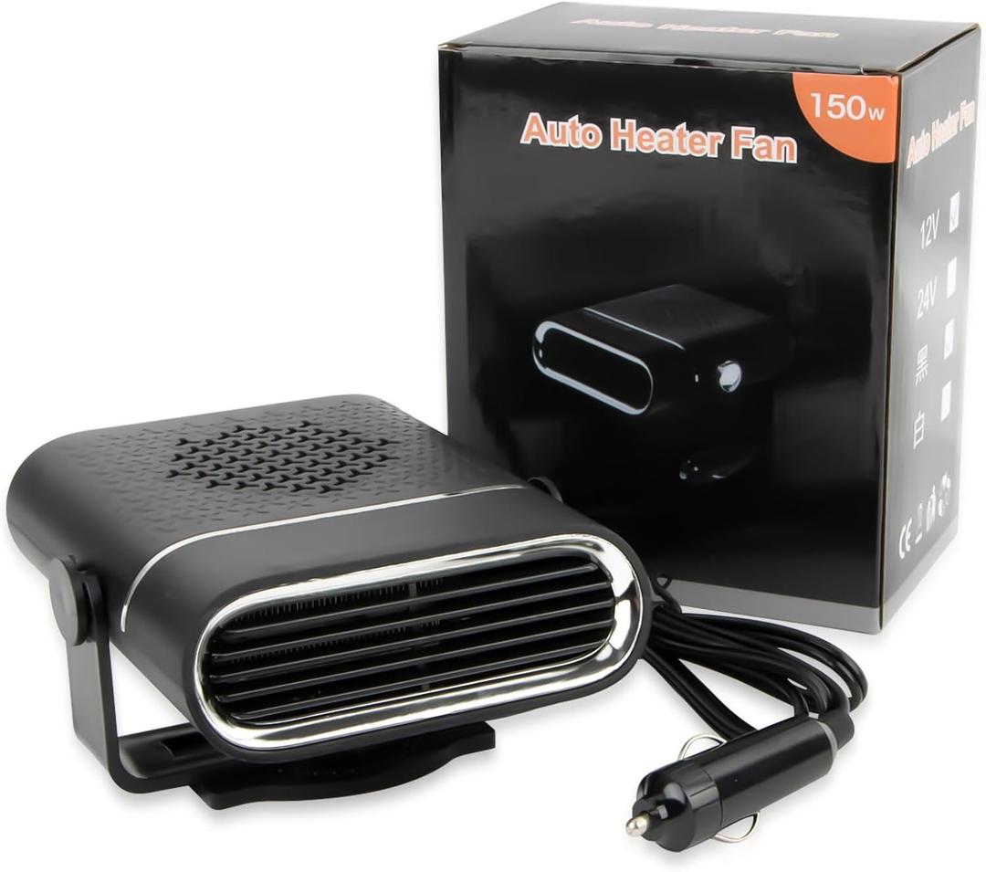 Car Heater - PSLER 12v Plug in Heater for Car, Windshield Warmer Quick Defrosting and Defogging, 2-in-1 Heating and Cooling