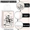 Naozinebi 12Pcs Western Cowgirl Favor Gift Bag Western Treat Bags Rodeo Bachelorette Paper Goodie Bags Wild West Cowgirl Party Supplies for Cowgirls Rodeo Birthday Party Decorations