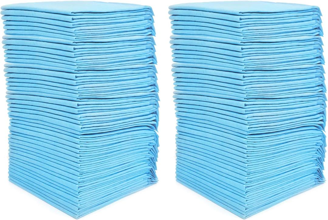 (100 Pads) CalPalmy Ultra Absorbency Pet Toilet Training Pads 18" x 13" Moisture Locking Technology Turns Liquid into Gel - Perfect for Rabbits and Guinea Pigs