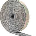 Wood Stove Gaske, Self Adhesive Flat Gasket for Stoves and Fireplaces, 5/8" Width, 1/4" Thick, 72" Length, High Temperature Fiberglass Flat Gasket Tape