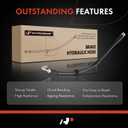 A-Premium Front Driver or Passenger Brake Hydraulic Hose Compatible with Audi Models - RS4 2007-2008, RS6 2003-2004 - Replace# 8E0611707H