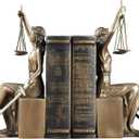 Lady Justice Statue Sculpture Figurine Home Decor Decorative Bookend
Greek Goddess Cast Bronze Resin for Lawyer Office Table Desk Top Book Shelf Living Room Bedroom Cabinet Vintage Ornament