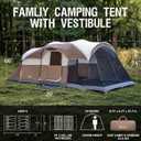 PORTAL 6/8/10 Person Family Camping Tent with Screen Room, Water Resistant Big Tunnel Tents with Rainfly, Large Family Tent for Camping, Outdoor, Patio