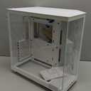 NZXT H6 Flow RGB Mid-Tower Airflow Case with 3 RGB Fans, Panoramic Glass Panels, and Cable Management - White
