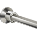 Chrsouly Tension Shower Curtain Rod, 1" Diameter 27-73 Inches Adjustable Shower Rod No Drill, Heavy Duty No Rust Shower Curtain Rods Spring Tension for Bathroom, Shower Stall, Nickel