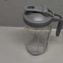 Mason Water Jar Wide Mouth 24 oz Mason Jar Sealed Plastic Lid with Pouring Air Tight Leak Proof Suitable for Tea, Milk, Lemonade, Juice, Coffee, Beverages, Etc