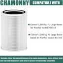 12010 Filter Replacement, Compatible with Clorox Large Room Air Purifier 11010 & 11011, 1,500 Sq. Ft. Capacity (12010 Filter)