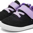 MORENDL Toddler Sneakers Baby Boys & Girls Barefoot Shoes Lightweight Breathable Walking Running Tennis Athletic Sport Shoes, Purple, Size 140