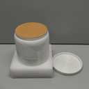 Swkien Utensil Holder, 7.2" Kitchen Utensil Holder for Counter, 2-in-1 Ceramic Cooking Utensils Holders with Spoon Rest, Utensil Crock for Spatula, Ideal Housewarming Gift (White)