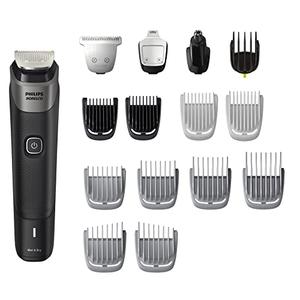 Philips Norelco Multigroom 5000 Series, All-in-One Trimmer and Hair Clipper, 18-Piece Men's Grooming Kit for Beard, Face, Hair, Body and Intimate Areas, No Blade Oil Needed, Model MG5910/49