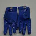 Nxtrnd G3 Pro Padded Football Gloves, Sticky Padded Receiver & Lineman Gloves (X-Large, Blue)