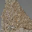 48 Inch Champagne Gold Xmas Tree Skirt Christmas Decorations Velvet Sequin Tree Skirt Cover New Year Party Indoor Holiday Tree Decorations