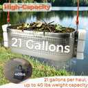 Multi-Purpose Pond Skimmer Debris Collector, Floating Debris Pond Skimmer