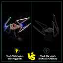 LocoLee Updated Light Kit Compatible with Lego TIE Interceptor (No Models Only Light) Creative Lighting Set Accessories Compatible with Lego 75382 TIE Interceptor Set (Standard Version Light Kit)