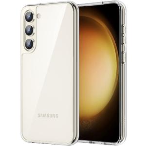 JETech Case for Samsung Galaxy S23 5G 6.1-Inch, Non-Yellowing Shockproof Bumper Protective Phone Cover, Anti-Scratch Hard PC Back (Clear)