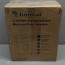 Bonsaii 100 Sheets Auto Feed Paper Shredder, Up to 30 Minutes Shredders for Home Office Use, Micro-Cut Heavy Duty Shredder / 4.2 Gallons/Security Level P-4 (C231-D)