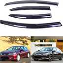 4PCS Rain Guards Side Window Visor Vent Outside Mount Fits for Honda Accord 2013 2014 2015 2016 2017 4 Door Sedan