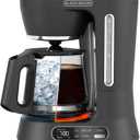 BLACK+DECKER Split Brew 12-Cup Digital Coffee Maker, CM0122, Iced or Hot Coffee, Programmable, Quick Touch, 4-Hour Keep Warm