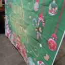 Christmas Candy Garage Door Decoration Merry Christmas Garage Door Banner Cover Peppermint Candy Cane Gingerbread Man Garage Backdrop for Xmas Eve Holiday Outdoor Wall Decor, 7 x 9 ft