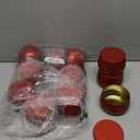 EXCEART Candle Tin Can 12Pcs 8oz Candle Round Candle Containers Metal Candle Jars DIY Wax Making Crafts Storage Sprouter Cans with Lids (Red)