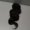 14 Inch Brown Hair Extensions - Wavy Synthetic Clip in Hair Extensions For Women And Girls (Color: Dark Brown)