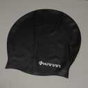 Extra Large Silicone Swim Cap for Long Hair and Protective StylesWaterproof Swimming Cap for Men and Women with Dreadlocks, Weaves, Extensions, Braids, Curls, and AfrosKeep Hair Dry (Black)