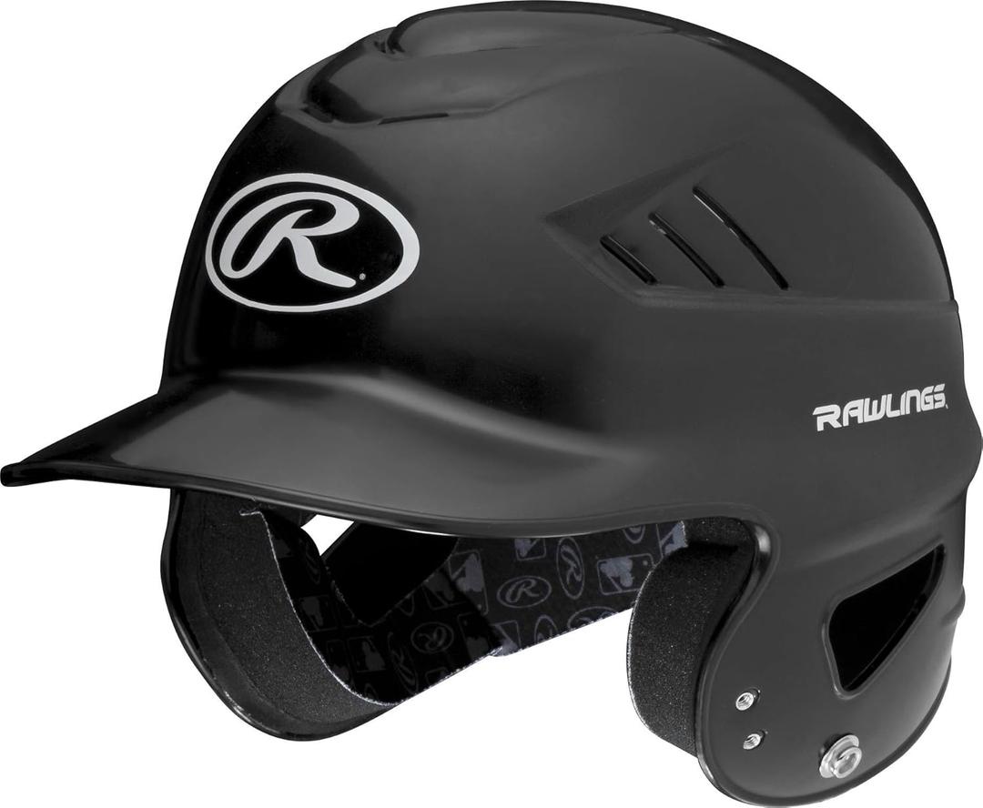 Rawlings | COOLFLO Batting Helmet | 6 1/2" - 7 1/2" One Size Fits Most | Multiple Colors/Facemask Option (Black)