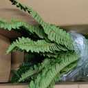 Dkaltm Artificial Boston Fern Bush- Set of 2 Large Artificial Ferns for Outdoors, 45Inch Large Faux Ferns, Suitable for Office & Living Room Decor, 55Branches for Each Bouquet
