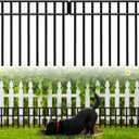 14 Pack Fence Panels 19.5 Ft(L) X 13Inch(H)Animal Barrier Fence - No Dig Fence Panels Dog Dig Fence Barrier Metal Small Garden Fence Border for Dog Rabbit Defense Bottom Blocker for Outdoor Yard Patio