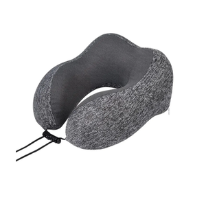 Neck Pillow Sleeping Travel Memory Foam Travel Pillow Cationic Fabric Travel Neck Pillow Airplane Pillow Washable(Dark Gray)