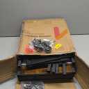 WOWLIVE Double Laundry Hamper with Lid,Rolling Laundry Basket Organizer with Wheels, Iron-Made Laundry Sorter with Top Shelf and 2 Removable Bags,Large Clothes Storage for Room,Black and Beige (110L (30.0 x 13 x 32 Inches))