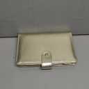 NatSumeBasics Gold A6 Binder 5" x 7" Budget Binders Cover Refillable 6 Rings Faux Leather Binding Cover for Planner Traveller Journal (Gold)