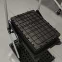 Collapsible Shopping Cart with Wheels | Portable Folding Shopping Carts | Collapsible Grocery Cart with Storage Crate | Utility Cart for Groceries, Warehouse,Supermarket. Black