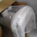 Gravity Flush RV Toilet, White, ABS Plastic with Foot Pedal Flush Mechanism, Standard Height, RV-Specific Model