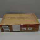 FAHKNS 3 Pack 19 Gallon Collapsible Storage Boxes, Lidded Storage Box with Door and Wheels for Clothes, Tools, Office Supplies, Large Folding Storage Box for Home, White