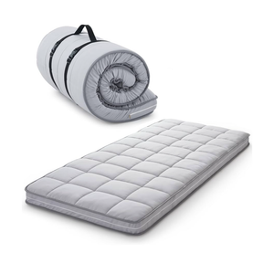 4Inch Cot Mattress Topper,Twin Gel Infused Memory Foam,Machine Washable Pillow Top Cover,Roll Up Floors Mat,Portable Folding Sleep Pad(75 X 38“