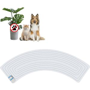 SEERWAY roof Pet Shock Mat with 3 Modes - Dog & Cat Deterrent for Christmas Tree, Trash Cans, Houseplants & Indoor Areas, Adjustable Electronic Training Pad (50"x 12"), Transparent