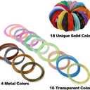 MIKA3D 32 Colors 3D Pen PLA Filament Refills, Each Color 10 Feet, Total 320 feet, Pack with 4 Finger Caps