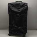 Kipling Spontaneous Softside Spinner Wheel Luggage, Integrated TSA Accepted Lock, Black Noir, Checked-Large,KI4193