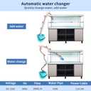 UPETTOOLS Aquarium Gravel Cleaner - Electric Automatic Removable Vacuum Water Changer Sand Algae Cleaner Filter Changer 110V/28W