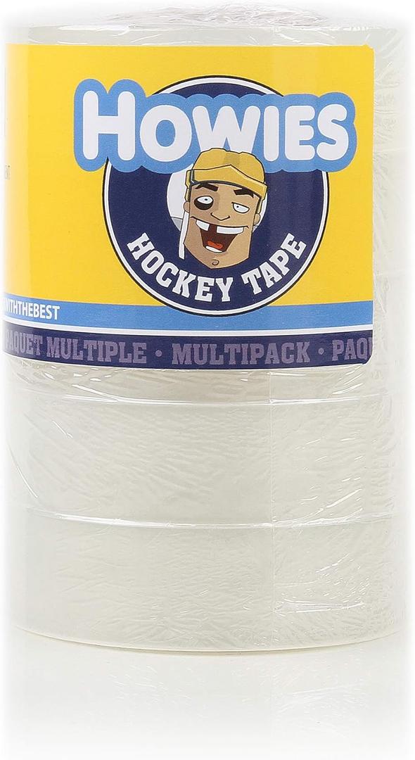 Howies Hockey Tape 5 Roll Pack of Hockey Shin Pad Tape (Clear (5))