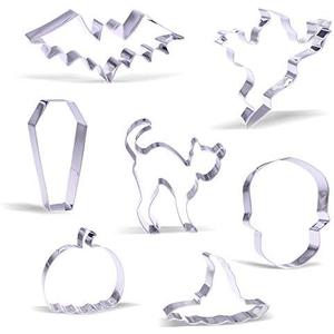 Large Halloween Cookie Cutter Set - 7 Piece - Stainless Steel