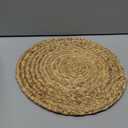 Kochorie Set of 36 Round Woven Placemats 12-Inch Natural Water Hyacinth Plant Placemats Hand-Woven Boho Rattan Placemat Wicker Weave Table Mats for Home Table Farmhouse