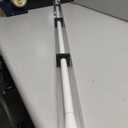 Shower Curtain Rod No Drilling, Spring Tension Rod, 56-98 Inch, 3/4 Inch Diameter, Suction Cup on Either End, 1Pc, White