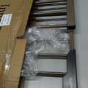 InnoTruth 27-36.6 in Wide Baby Gate for Stairs and Doorways, Brown